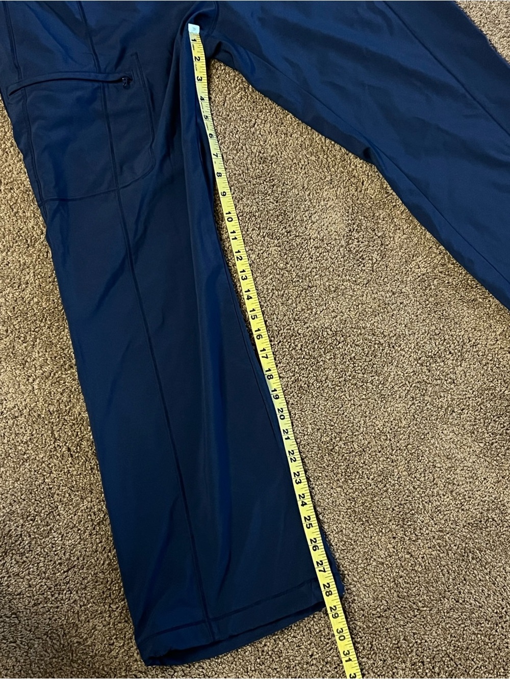 Cherokee Infinity Navy Blue Drawstring Scrub Pants - Picture 5 of 6
